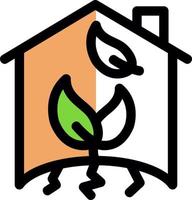 Green House Vector Icon Design