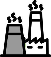 Nuclear Factory Vector Icon Design