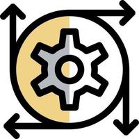 Data Transformation Vector Icon Design