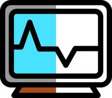 Heart Monitoring Vector Icon Design