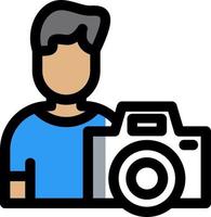 Cameraman Vector Icon Design