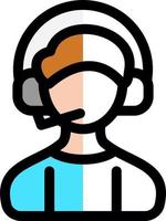 Commentator Vector Icon Design