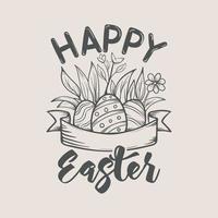 Easter Hand Drawn Vector Illustration