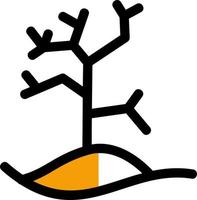 diseño de icono de vector de árbol seco