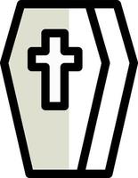 Coffin Vector Icon Design