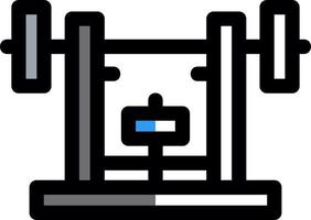 Bench Press Vector Icon Design