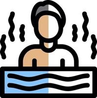 diseño de icono de vector de sauna