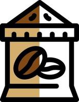 diseño de icono de vector de saco de café
