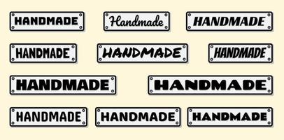 Handmade Badges Template Collections Vector