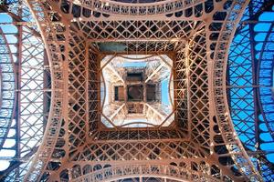 Eiffel Tower view close-up photo