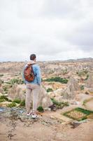Young traveller man in Cappadocia, Turkey photo