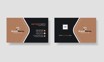 Creative and modern business card template. Colorful visiting and name card. vector