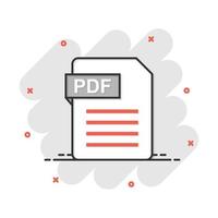 Document note icon in comic style. Paper sheet vector cartoon illustration pictogram. Notepad document business concept splash effect.