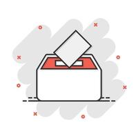 Election voter box icon in comic style. Ballot suggestion vector cartoon illustration pictogram. Election vote business concept splash effect. 20095819 Vector Art at Vecteezy Election voter box icon in comic style. Ballot suggestion vector cartoon illustration pictogram. Election vote business concept splash effect. 20095819 Vector Art at Vecteezy