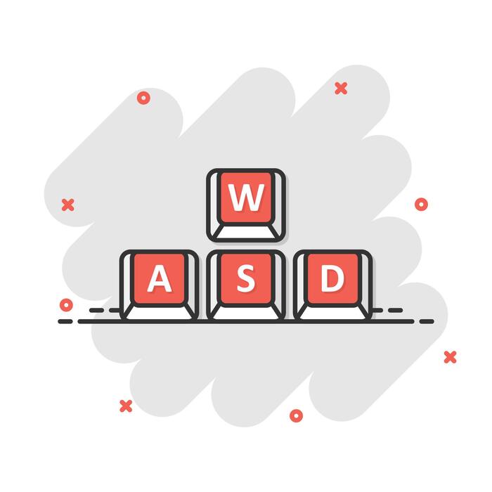 Wasd Keys Vector Art, Icons, and Graphics for Free Download