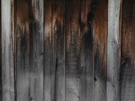 The background texture of the wall is made of gray old wooden boards. Close-up. photo
