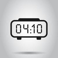 Clock sign icon in flat style. Time management vector illustration on isolated background. Timer business concept.