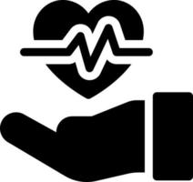 ilustración de vector de pulso cardíaco en un fondo. símbolos de calidad premium. iconos vectoriales para concepto y diseño gráfico.