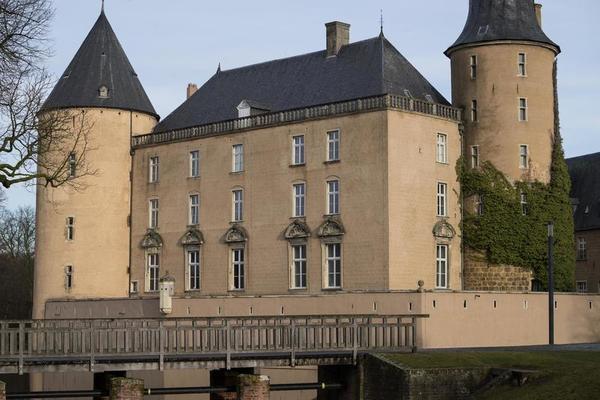 castle and village of gemen in westphalia