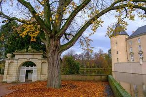 castle and village of gemen in westphalia photo