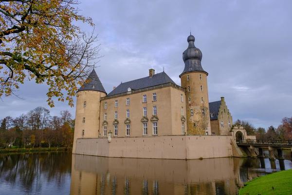 castle and village of gemen in westphalia