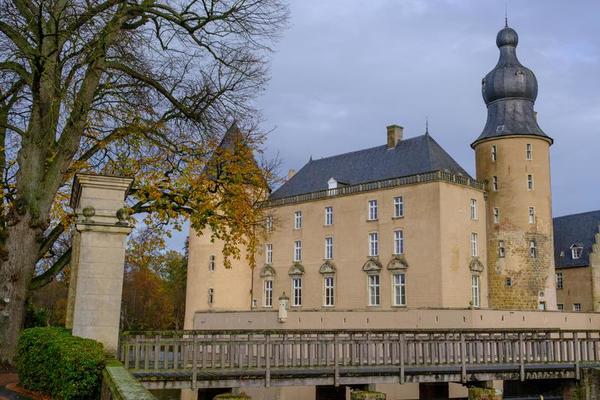 castle and village of gemen in westphalia