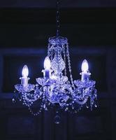 Crystal chandelier lamp photo