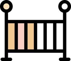 Baby Crib Vector Icon Design