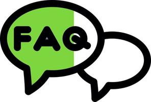 FAQ Vector Icon Design