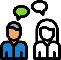 Discussion Vector Icon Design