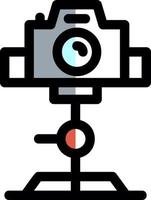 Tripod Camera Vector Icon Design