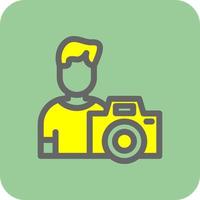 Cameraman Vector Icon Design