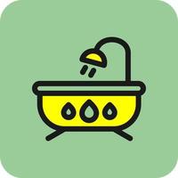 Bathtub Vector Icon Design