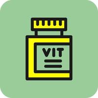 diseño de icono de vector de vitaminas