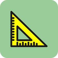 Triangular Ruler Vector Icon Design