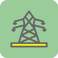 diseño de icono de vector de torre eléctrica