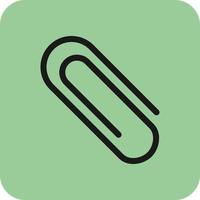 Paper Clip Vector Icon Design