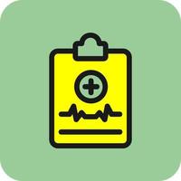 Medical Report Vector Icon Design