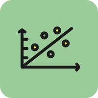 Scatter Plot Vector Icon Design