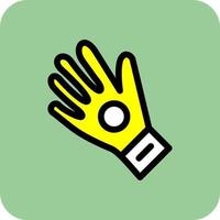 guantes, vector, icono, diseño vector