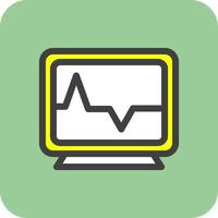 Heart Monitoring Vector Icon Design