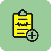 Medical History Vector Icon Design