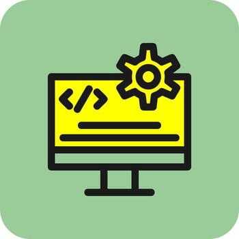 diseño de icono de vector de ingeniería de código