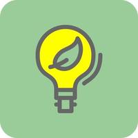 Eco Bulb Vector Icon Design