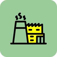 Factory Chimneys Vector Icon Design