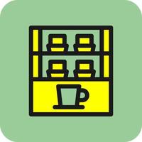 Cafe Showcase Vector Icon Design