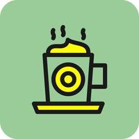 diseño de icono de vector de capuchino