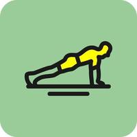 Push Ups Vector Icon Design