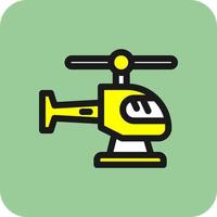 Helicopter Vector Icon Design