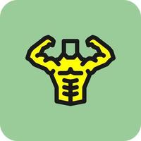 Body Builder Vector Icon Design